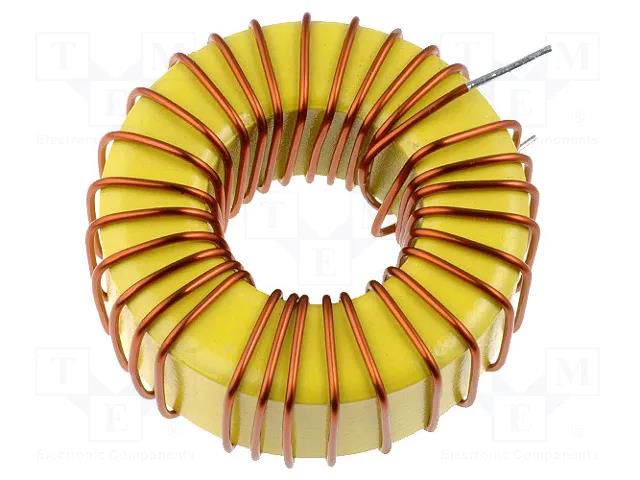 Inductor: wire; THT; 100uH; 10A; 44mΩ; Inductor: toroidal; Ø: 50mm TALEMA DPU100A10