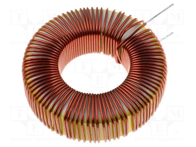 Inductor: wire; THT; 470uH; 3A; 187mΩ; Inductor: toroidal; Ø: 42mm TALEMA DPU470A3