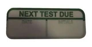 LABEL, NEXT DUE, PK108 7827643