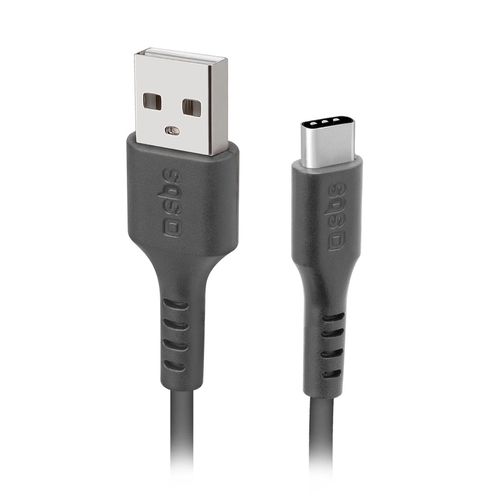 SBS TECABLETYC1KPOS USB-A - USB-C Cable 1m - Black, SBS TECABLETYC1KPOS TECABLETYC1KPOS