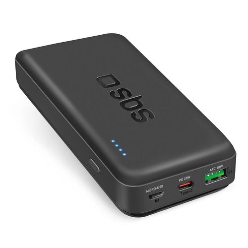 Powerbank SBS TTBB20000PD20K 20000 mAh 20W PD USB-C, USB-A, Micro-USB - black, SBS TTBB20000PD20K TTBB20000PD20K