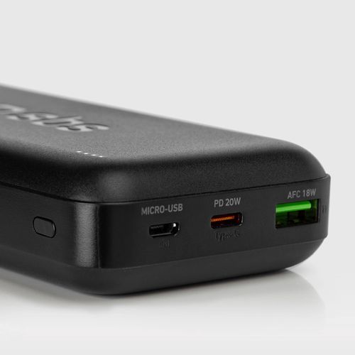 Powerbank SBS TTBB20000PD20K 20000 mAh 20W PD USB-C, USB-A, Micro-USB - black, SBS TTBB20000PD20K