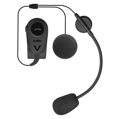 SBS TEEARSETMONOMOTOBTK mono wireless headset for motorcycle helmet - black, SBS TEEARSETMONOMOTOBTK TEEARSETMONOMOTOBTK