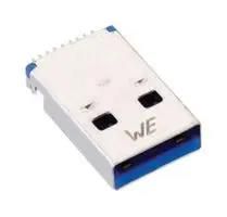 USB, 3.0 TYPE A, PLUG, SMT, WITH CLIP 692112030100