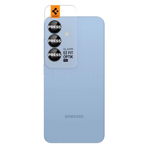 Spigen Optik Pro GLAS.TR EZ FIT 2-pack Camera Cover for Samsung Galaxy S25 - Black, Spigen 8809971239233 8809971239233