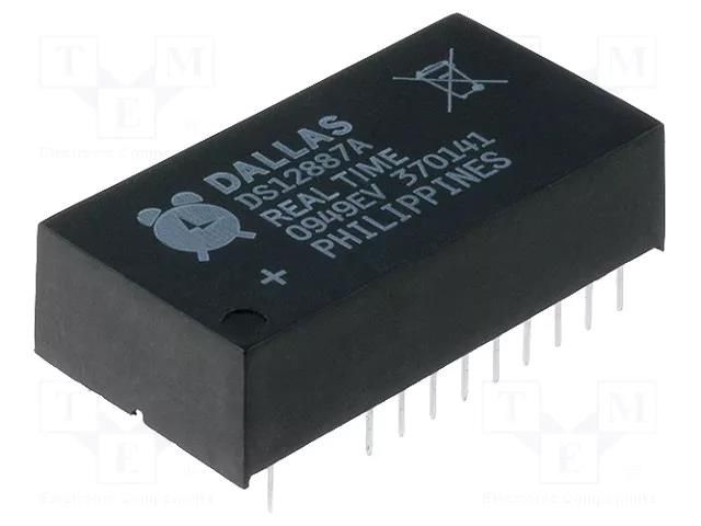 IC: RTC circuit; Multiplexed; NV SRAM; 114BSRAM; DIP24; 4.5÷5.5V Analog Devices (MAXIM INTEGRATED) DS12887A+