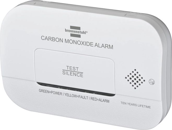 Brennenstuhl CM A 3030 carbon monoxide and gas sensor with alarm signal and LED display - white, Brennenstuhl 4007123662173 4007123662173