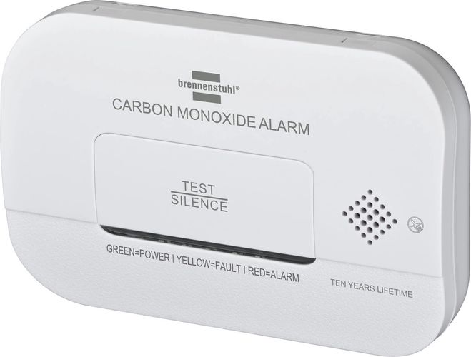 Brennenstuhl CM A 3030 carbon monoxide and gas sensor with alarm signal and LED display - white, Brennenstuhl 4007123662173