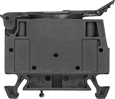Клеммная колодка с предохранителем WSI 4, винтовая, на DIN-рейку, чёрный, 4мм², 6.3A, 500V,  5x20,  Weidmuller 1886580000 4032248492060