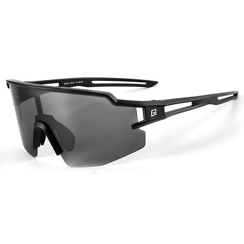 Rockbros Polarized Cycling Glasses with UV Protection and Corrective Insert 14120008006 Gray Lenses - Black, Rockbros 8386824303797 8386824303797