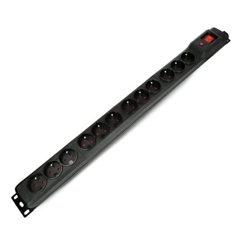 Power strip with protection Arcon Multi M12 black - 12 sockets - 3 m AAC-18592 5904722197961