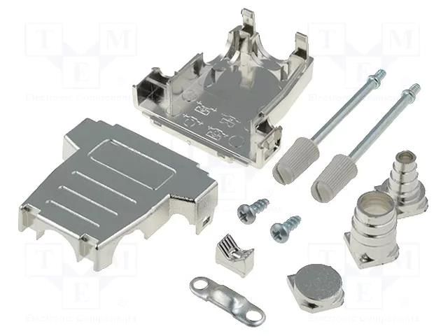 Enclosure for connectors: D-Sub; D-Sub 15pin,D-Sub HD 26pin ENCITECH DSSK-M-15-L-K
