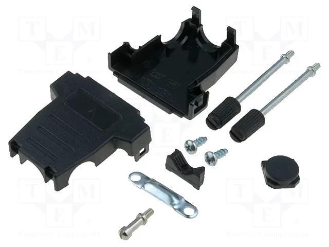 Enclosure for connectors: D-Sub; D-Sub 15pin,D-Sub HD 26pin ENCITECH DSSK-P-15-L-K