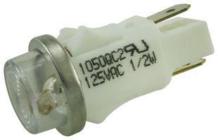 LAMP, INDICATOR, NEON, CLEAR, 125V 1050QC2.