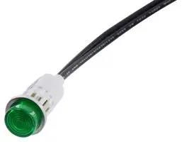 LAMP, INDICATOR, NEON, GREEN, 125V 1052C5.