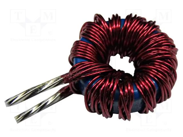 Inductor: wire; THT; 10uH; 6A; 13.9mΩ; Inductor: toroidal; Ø: 16.5mm FERYSTER DTMSS-12.5/0.010V