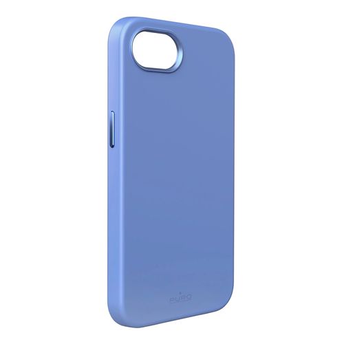 Puro Liquid Silicon Cover "ICON MAG PRO" with Magsafe, metal buttons and camera ring for iPhone 16E, blue, Puro PUIPCSE25ICONMPBLUE PUIPCSE25ICONMPBLUE