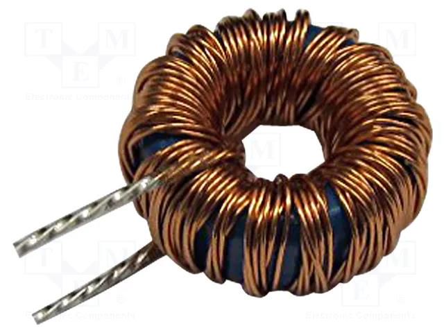 Inductor: wire; THT; 47uH; 4A; 45.3mΩ; Inductor: toroidal; Ø: 20mm FERYSTER DTMSS-16/0.047/4V