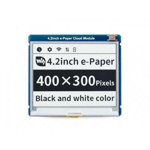Display e-paper 4,2 '' 400x300px - Cloud Module - WiFi / Bluetooth - for Arduino and Raspberry Pi - Waveshare 8525 WSR-19041 5904422371791