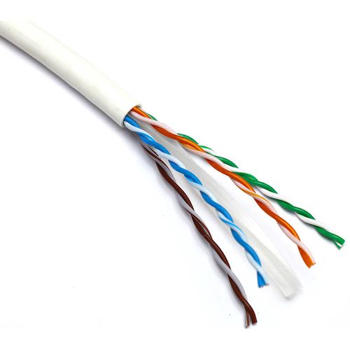 Cable for network connection Excel 190-074 Cat6 U/UTP (LSZH, B2CA, white, reel 305m) KRUTP6UUTPEXCEL