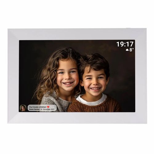 Denver Frameo PFF-1012WMK2 10.1&quot; Digital Frame - White, Denver PFF-1012WMK2