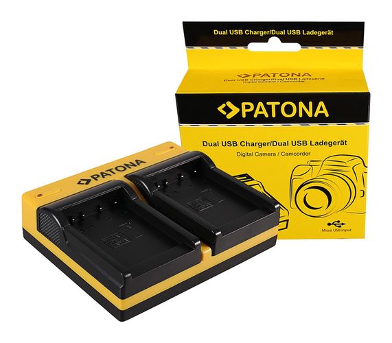 PATONA Dual Ladegerät f. Actionpro X7 ISAW A1 A2 A3 BCH7E X7 X7 ISAW A1 A2 A3 BCH7E X7 inkl. Micro-U, PATONA 191614 4055655187312