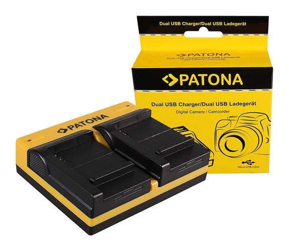 PATONA Dual Ladegerät f. Samsung B740E Galaxy NX mini NXF1 S4 Zoom S4 Zoom LTE SMC101 inkl. Micro-US, PATONA 191668 4055655187817