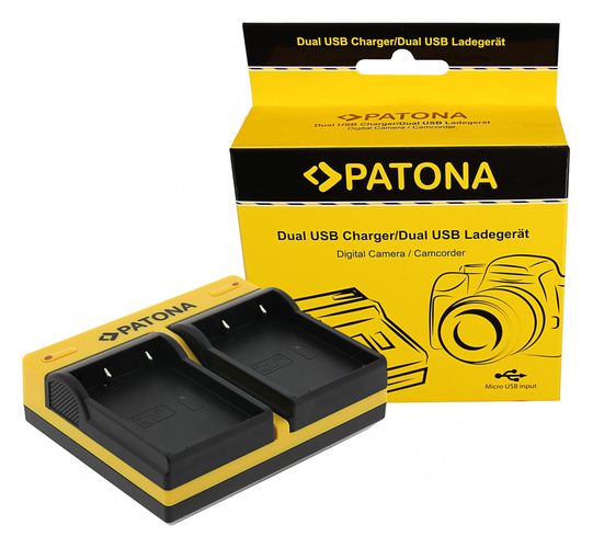 PATONA Dual Charger f. Olympus OM-1 BLX-1, PATONA 191714 4055655234290