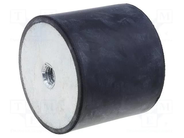 Vibroisolation foot; Ø: 60mm; H: 50mm; Shore hardness: 55±5; 3367N ELESA+GANTER DVA5-60-50-M10-55