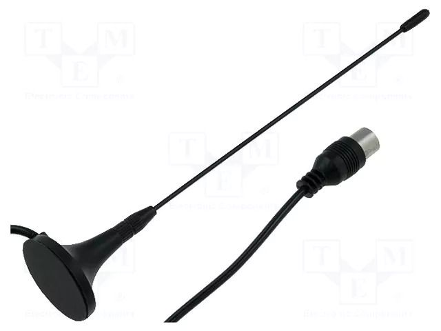 Antenna; 0.17m; DVB-T; coaxial 9.5mm; magnet GOOBAY DVB-T.01
