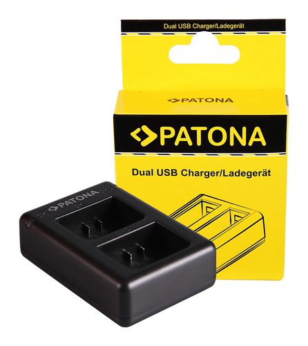 PATONA Dual Quick-Charger f. Garmin VIRB XE, GMICP902624 incl. Micro-USB cabel, PATONA 1931 4055655186650