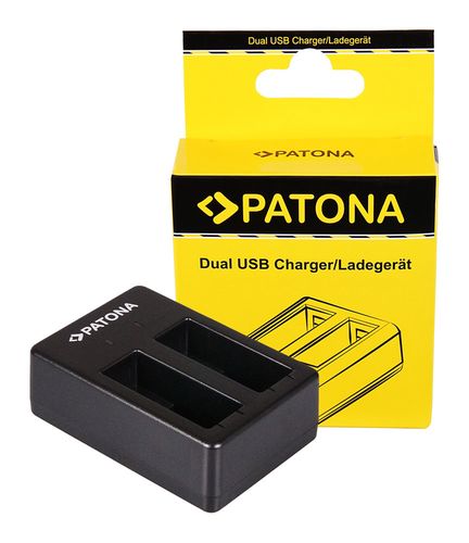 PATONA Dual Quick-Charger f. GoPro Hero 8 AHDBT-801 Hero 7 AHDBT-701 Hero 6 Hero 5 AHDBT-501 incl. Micro-USB cable, PATONA 1935 4055655180573