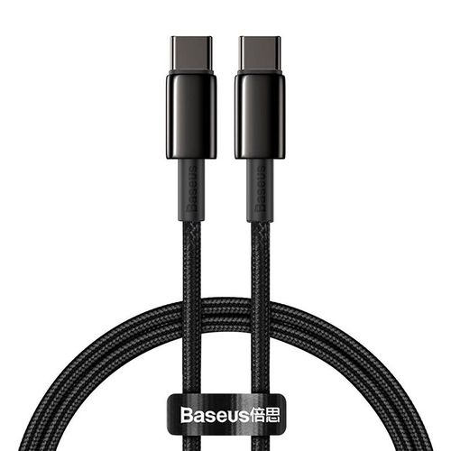 Baseus Tungsten Gold Cable Type-C to Type-C 100W 1m (black), Baseus CATWJ-01