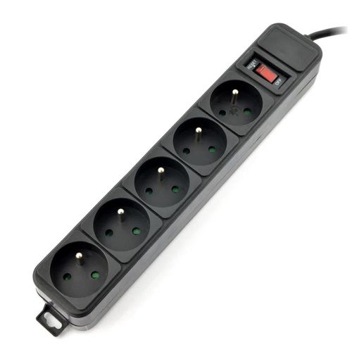 Power Strip Akyga AK-SP-05A black - 5 sockets - 1,8m KAB-07198 5901720130167