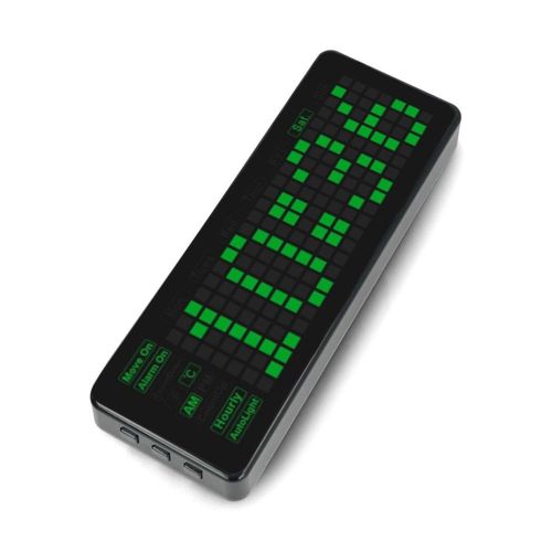 Pico-Clock-Green - module with digital LED electronic clock - hat for Raspberry Pi Pico - Waveshare 19695 WSR-19358 5904422371708