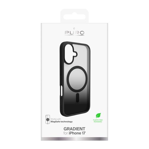 Puro Gradient TPU MagSafe Compatible Case for iPhone 17 - Black, Puro PUIPC1763GRADBLK PUIPC1763GRADBLK