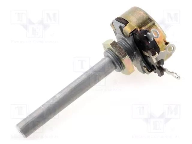 Potentiometer: shaft; single turn; 25Ω; 4W; ±10%; 6mm; Shaft: smooth AB Elektronik POT4W-25R