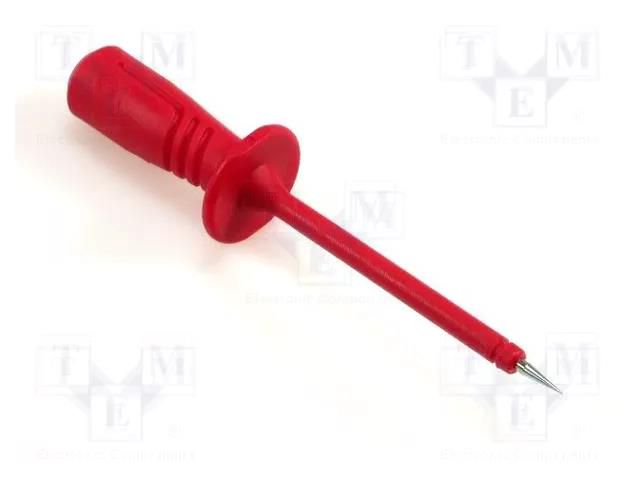 Measuring tip; 1000V; red; Tip diameter: 2mm; Socket size: 4mm HIRSCHMANN T&M PRUEF2600C2RT