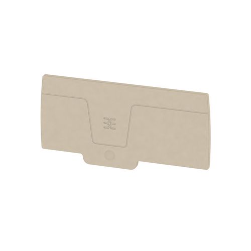 End plate (terminals), 92.7 mm x 2.4 mm, dark beige Weidmuller 1988340000 04050118373103