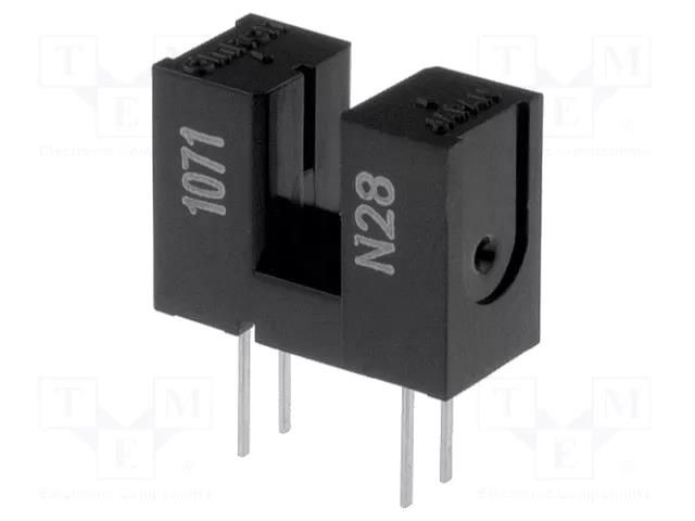 Sensor: photoelectric; through-beam (with slot); DARK-ON; THT OMRON Electronic Components EE-SX1071