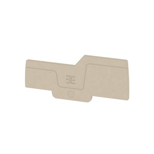 End plate (terminals), 78 mm x 2.1 mm, dark beige Weidmuller 1993580000 04050118378535