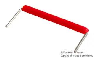 JUMPER WIRE PACK, 200 PIECES, 0.2" LONG, 22 AWG, RED PVC 923345-02