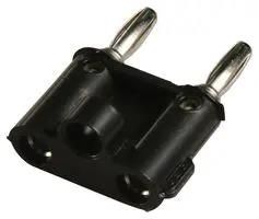 DUAL TEST ADAPTER, 15A, SCREW, BLACK 1675-103