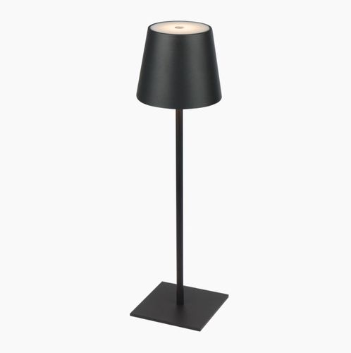 Įkraunamas, stalinis šviestuvas, 3.5W, 400lm, IP54, šiltai balta 3000K, 4000mAh, juodas 200432 5905378200432