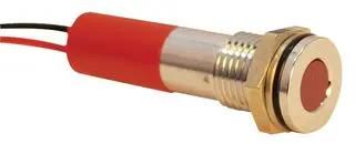 INDIC FLUSH CHROME RED 220VAC,IP67 Q8F3CXXHR220E