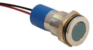 INDIC FLUSH CHROME BLUE 12VDC,IP67 Q14F3CXXB12E