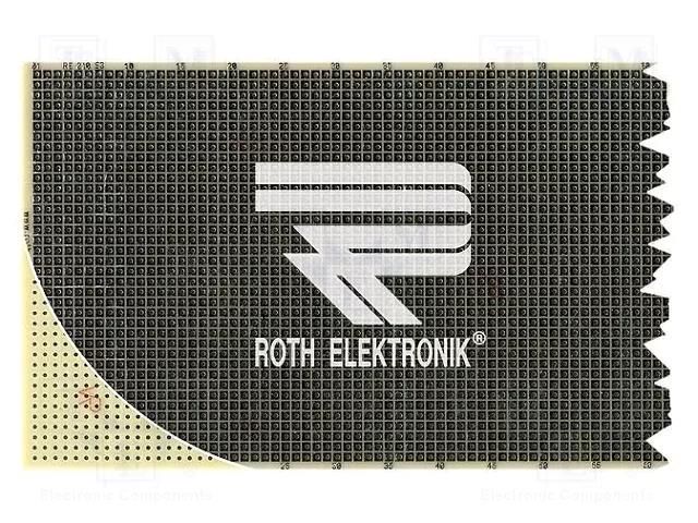 Board: universal; single sided,prototyping; W: 100mm; L: 580mm ROTH ELEKTRONIK GMBH RE210-S3