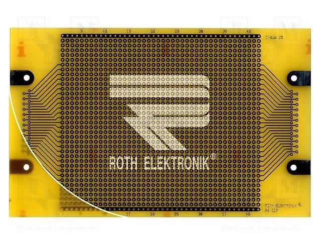 Board: universal; eurocard,single sided,prototyping; W: 100mm ROTH ELEKTRONIK GMBH RE225-LF