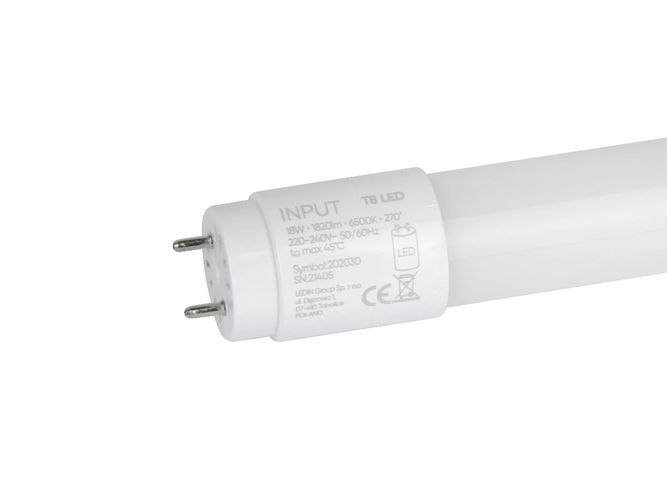 LED tube NANO T8 G13 6500K 18W 1820lm 230V 270° 120cm PC LITE 216754 5905378216754