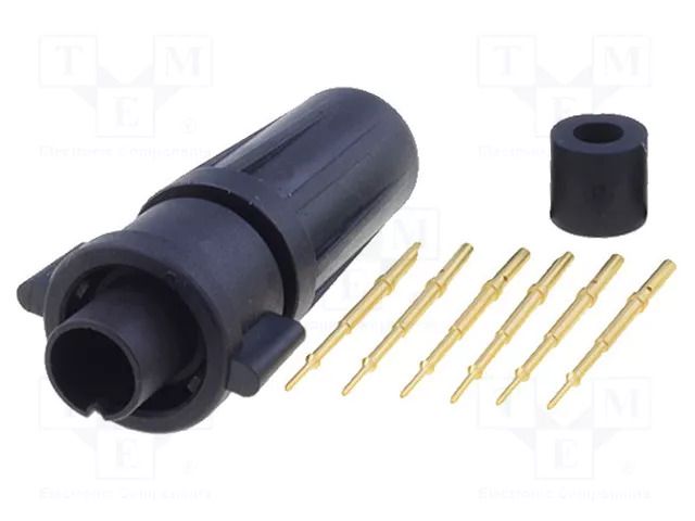 Connector: circular; plug; male; 3A; 125V; PIN: 6; EN2; soldering SWITCHCRAFT EN2C6M26G1W